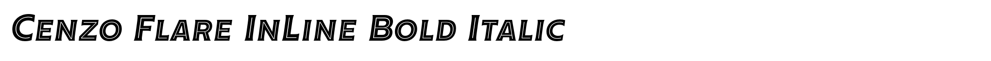 Cenzo Flare InLine Bold Italic image